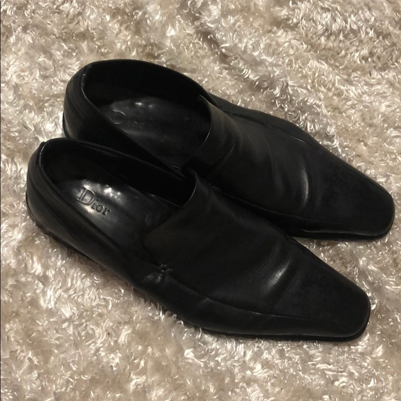 Vintage Christian Dior Pointed Leather Men… - Picture 2 of 8